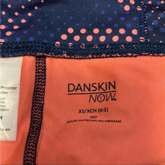 Danskin Leggings Geometric Pattern Performance Sz XS waist control Gym Pilates - Picture 4 of 8